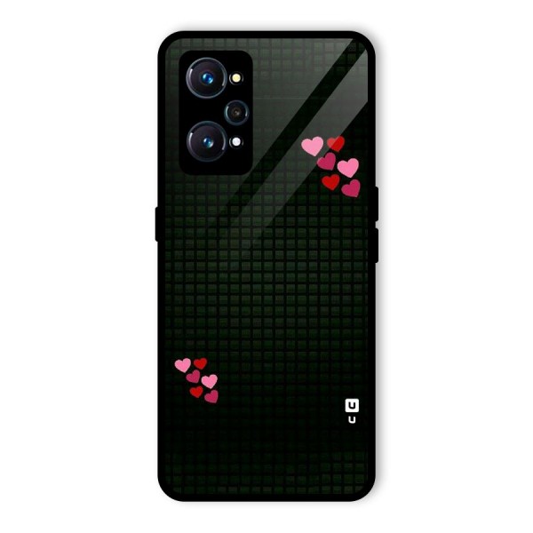 Square and Hearts Glass Back Case for Realme GT 2