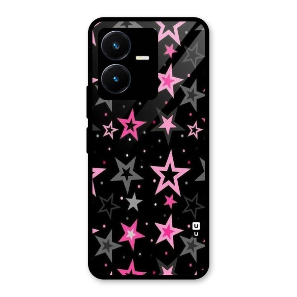 Star Outline Glass Back Case for Vivo Y22