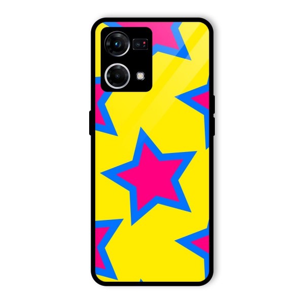 Star Pattern Glass Back Case for Oppo F21s Pro 4G