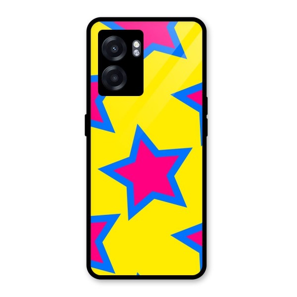 Star Pattern Glass Back Case for Oppo K10 (5G)