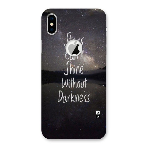 Stars Shine Back Case for iPhone XS Logo Cut