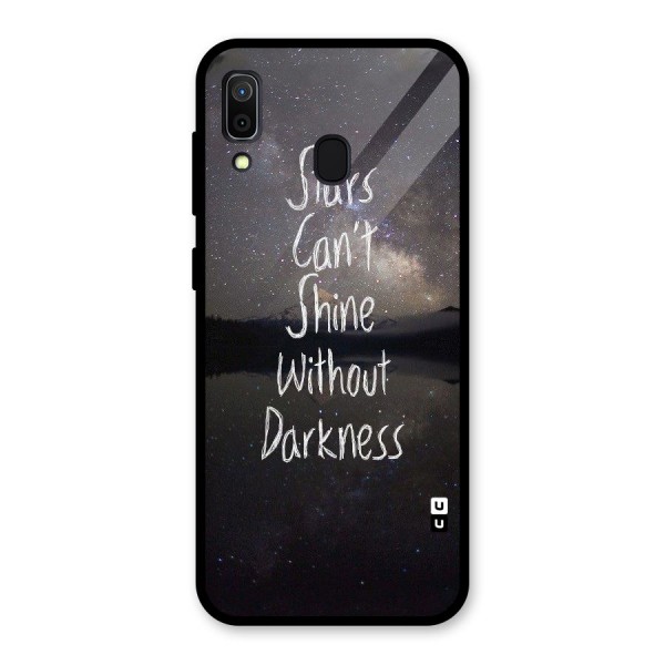 Stars Shine Glass Back Case for Galaxy A30