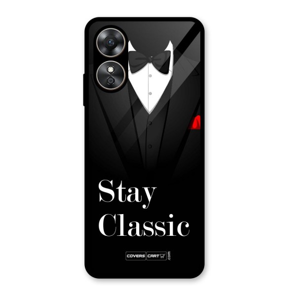 Stay Classic Glass Back Case for Oppo A17