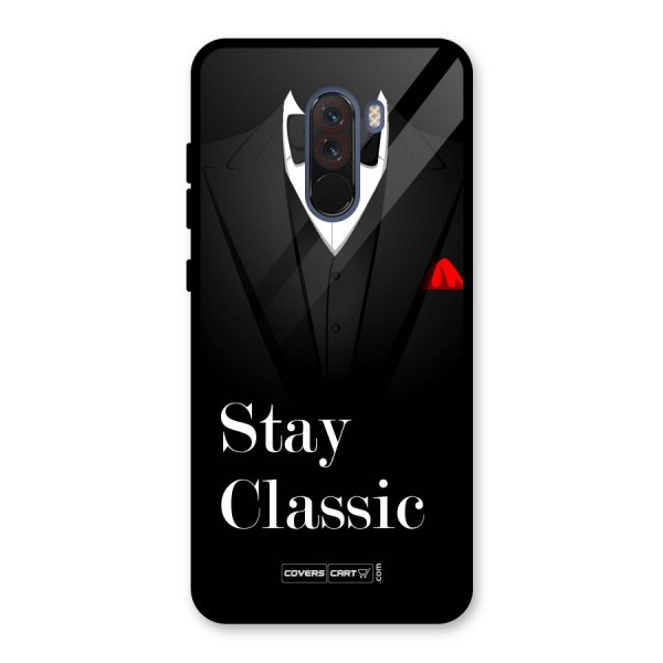 Stay Classic Glass Back Case for Poco F1