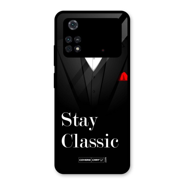 Stay Classic Glass Back Case for Poco M4 Pro 4G