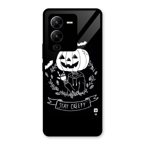 Stay Creepy Glass Back Case for Vivo V25 Pro