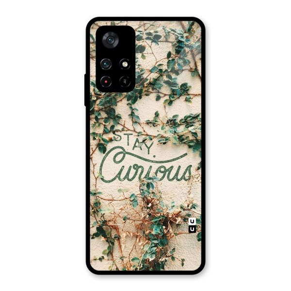 Stay Curious Glass Back Case for Poco M4 Pro 5G