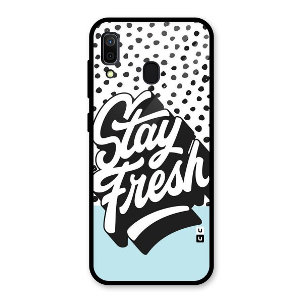 Stay Fresh Glass Back Case for Galaxy A30