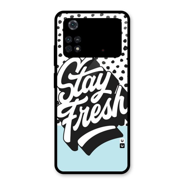 Stay Fresh Glass Back Case for Poco M4 Pro 4G