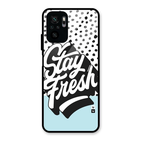 Stay Fresh Glass Back Case for Redmi Note 11 SE