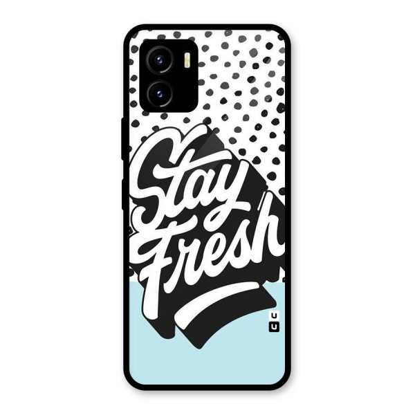 Stay Fresh Glass Back Case for Vivo Y15s