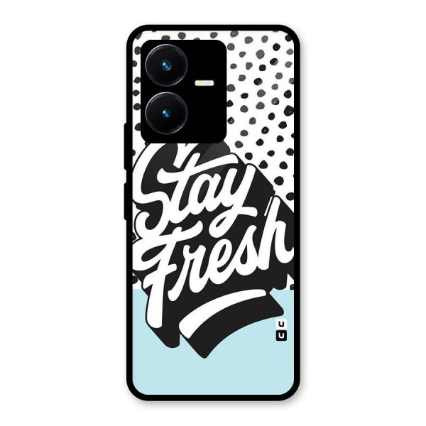 Stay Fresh Glass Back Case for Vivo Y22