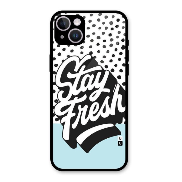 Stay Fresh Glass Back Case for iPhone 14 Plus