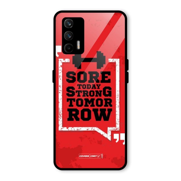 Stay Strong Glass Back Case for Realme X7 Max