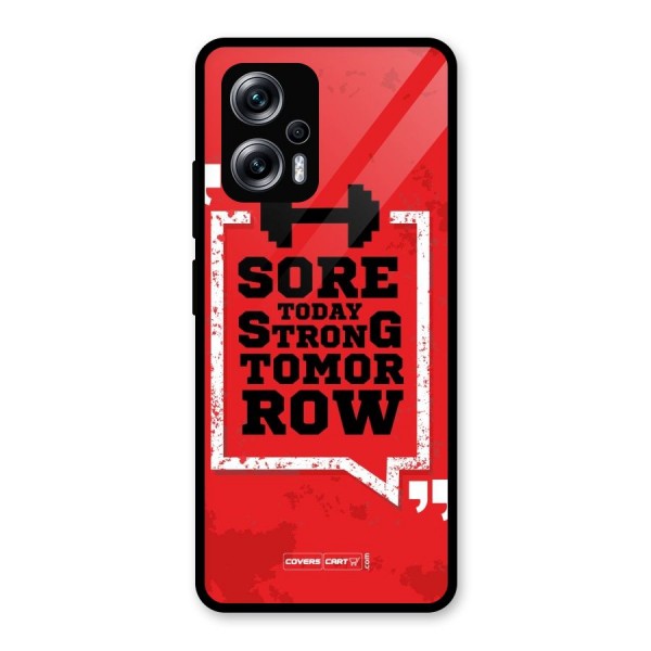 Stay Strong Glass Back Case for Redmi K50i