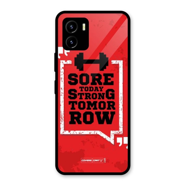 Stay Strong Glass Back Case for Vivo Y15s