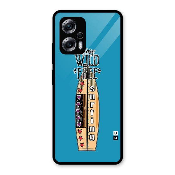 Stay Wild and Free Glass Back Case for Redmi K50i