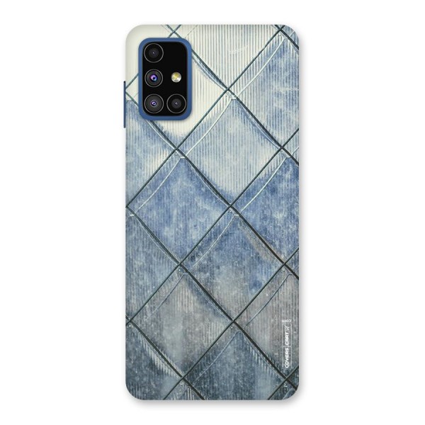 Steel Blue Pattern Back Case for Galaxy M51