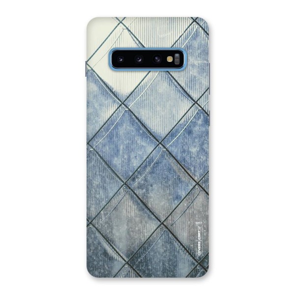 Steel Blue Pattern Back Case for Galaxy S10 Plus