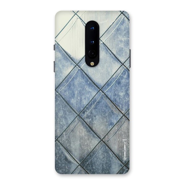 Steel Blue Pattern Back Case for OnePlus 8