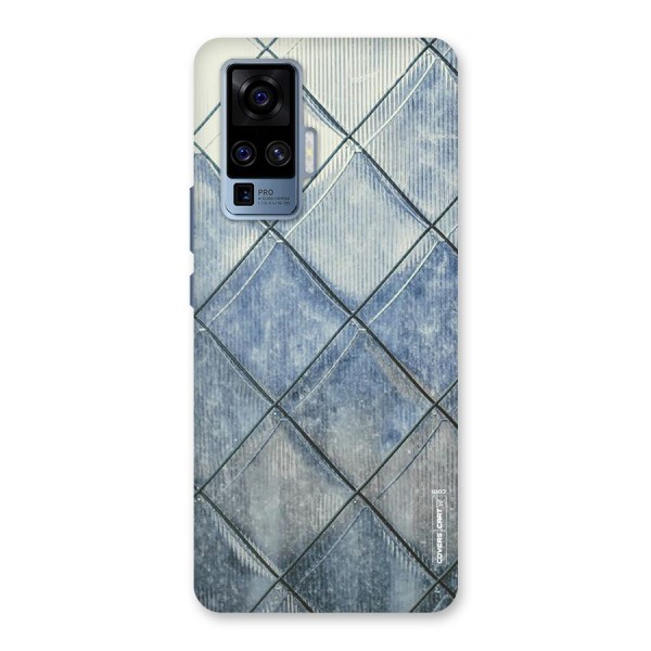 Steel Blue Pattern Back Case for Vivo X50 Pro