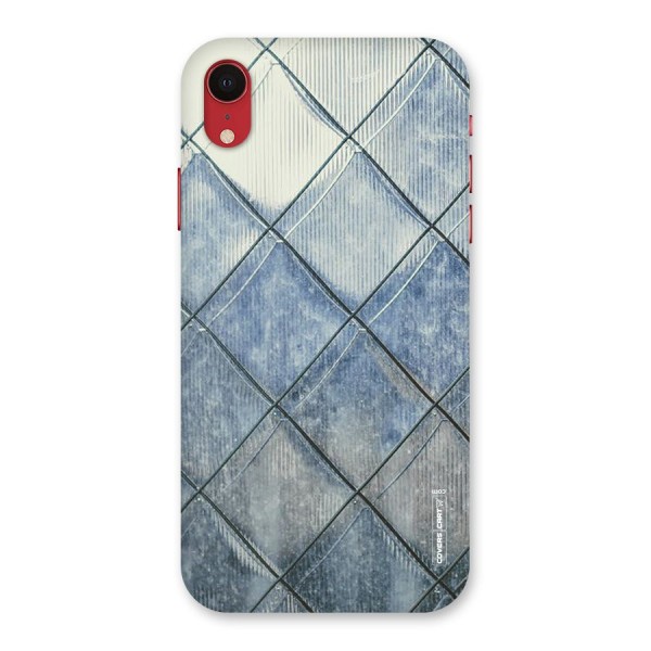 Steel Blue Pattern Back Case for iPhone XR