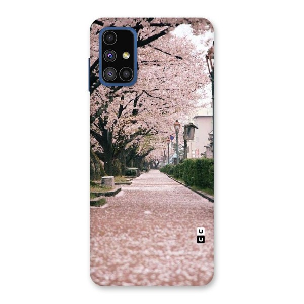 Street In Pink Flowers Back Case for Galaxy M51