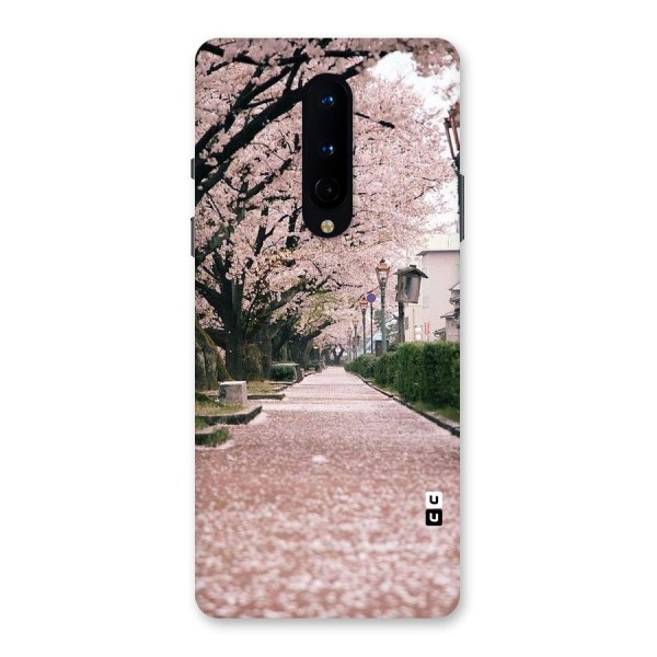 Street In Pink Flowers Back Case for OnePlus 8