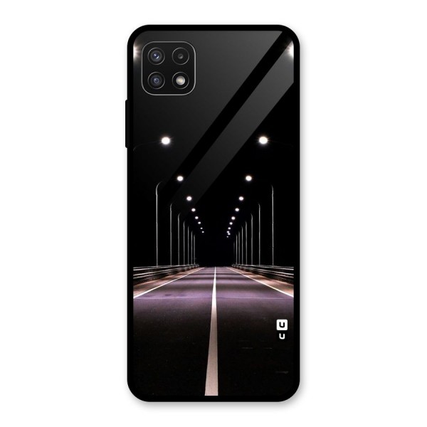 Street Light Glass Back Case for Galaxy A22 5G