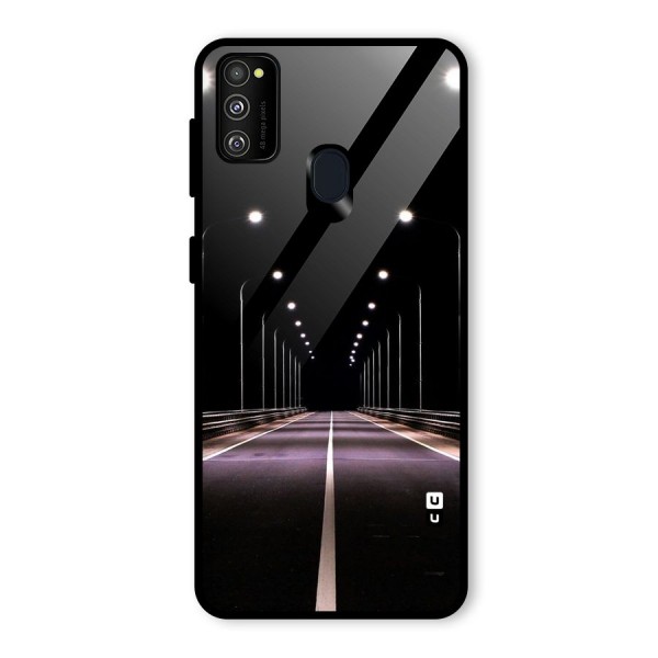 Street Light Glass Back Case for Galaxy M21