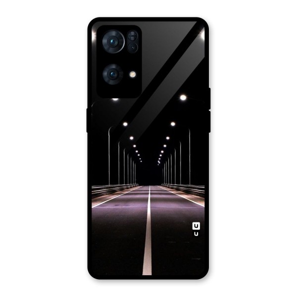 Street Light Glass Back Case for Oppo Reno7 Pro 5G