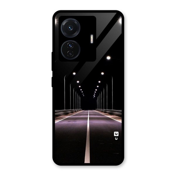 Street Light Glass Back Case for Vivo T1 Pro