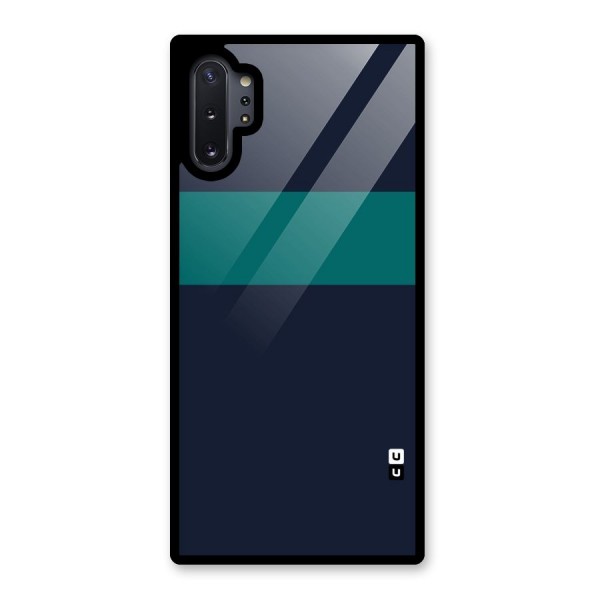 Stripe Block Glass Back Case for Galaxy Note 10 Plus