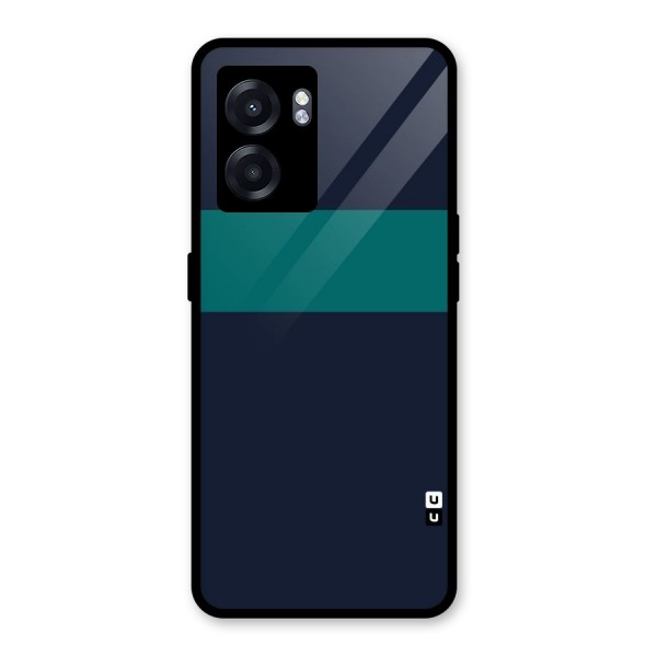 Stripe Block Glass Back Case for Oppo K10 (5G)