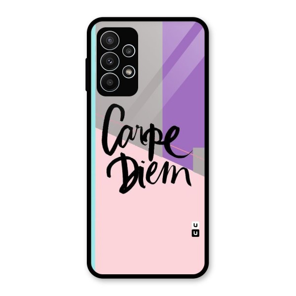 Stripes Black Diem Glass Back Case for Galaxy A23