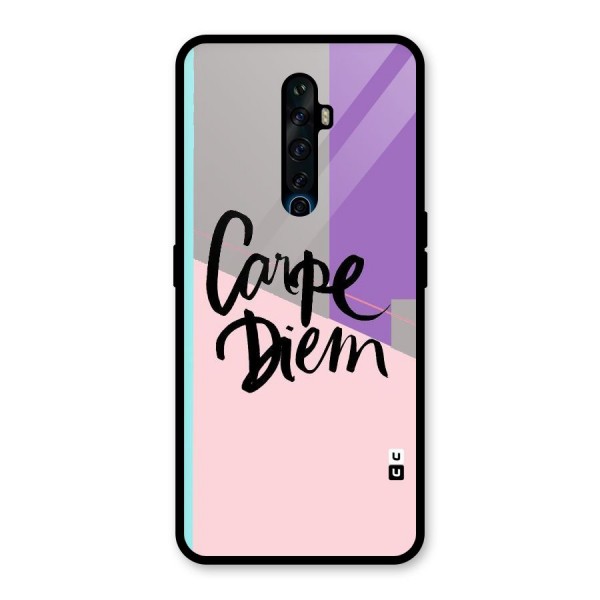 Stripes Black Diem Glass Back Case for Oppo Reno2 Z