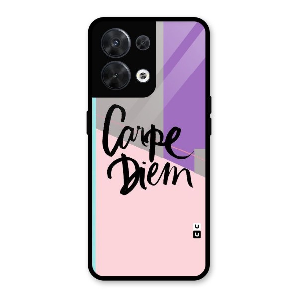 Stripes Black Diem Glass Back Case for Oppo Reno8 5G