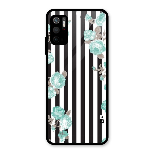 Stripes Bloom Glass Back Case for Poco M3 Pro 5G