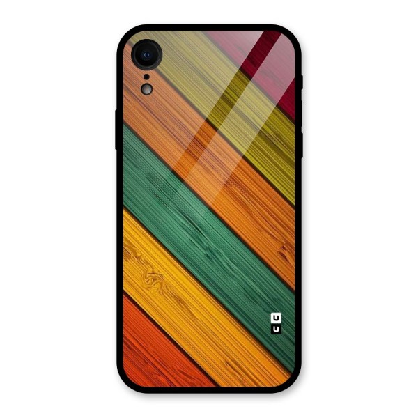 Stripes Classic Design Glass Back Case for XR