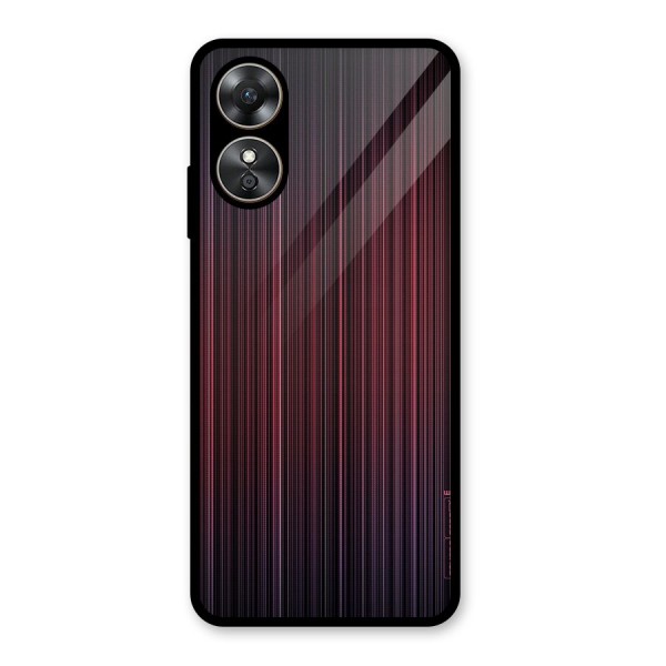 Stripes Gradiant Glass Back Case for Oppo A17