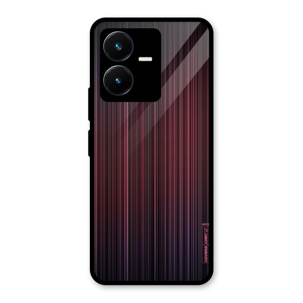 Stripes Gradiant Glass Back Case for Vivo Y22