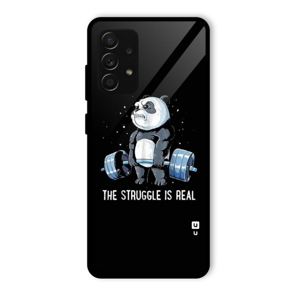 Struggle in Real Glass Back Case for Galaxy A53 5G