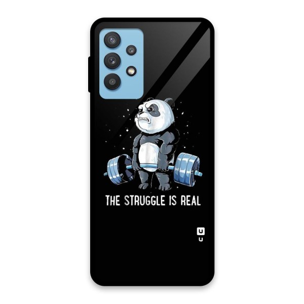 Struggle in Real Glass Back Case for Galaxy M32 5G