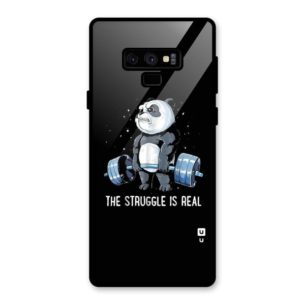 Struggle in Real Glass Back Case for Galaxy Note 9