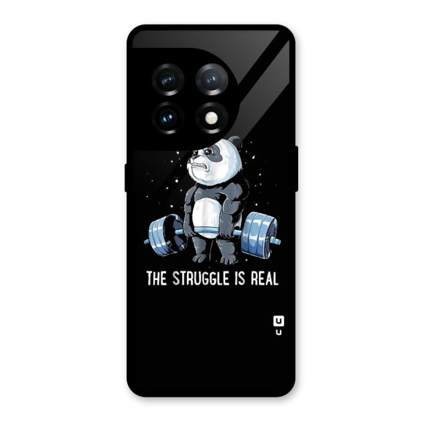 Struggle in Real Glass Back Case for OnePlus 11
