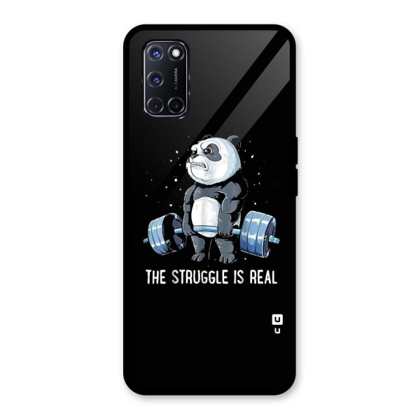 Struggle in Real Glass Back Case for Oppo A52