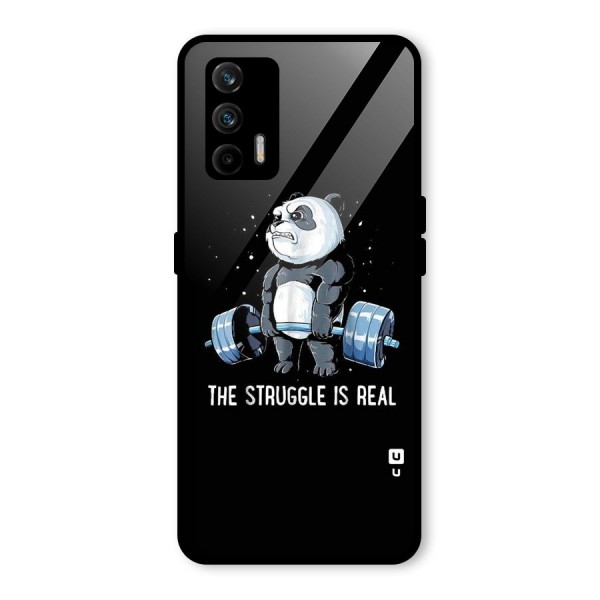 Struggle in Real Glass Back Case for Realme X7 Max