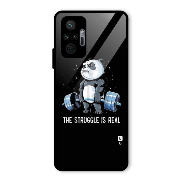 Struggle in Real Glass Back Case for Redmi Note 10 Pro