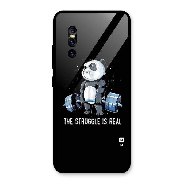 Struggle in Real Glass Back Case for Vivo V15 Pro