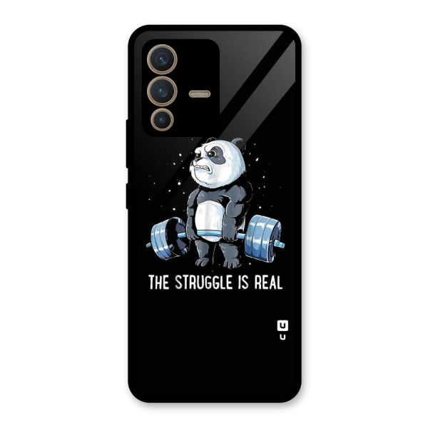 Struggle in Real Glass Back Case for Vivo V23 5G